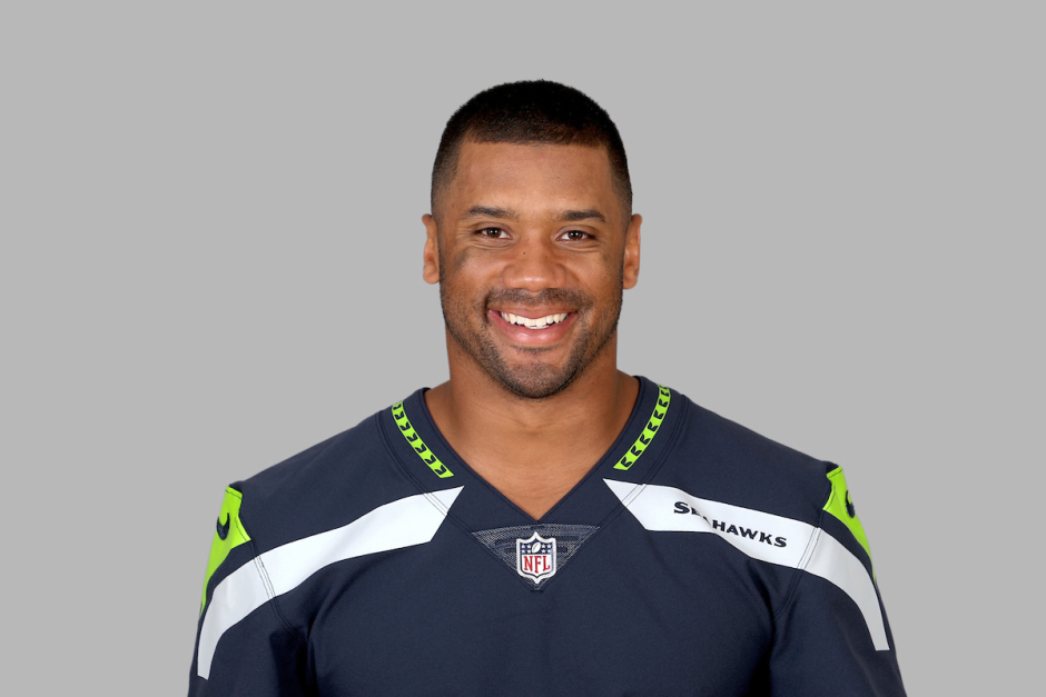 This is a 2017 photo of Russell Wilson of the Seattle Seahawks NFL football...